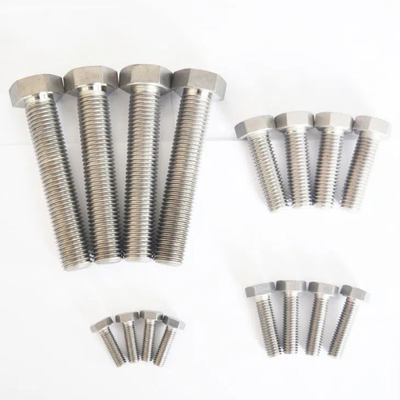 Хорошая цена ASME ANSI B18.2.1 Gr2 Gr5 Титановые болты и гайки Hex Head 1/4'-20 TPI 1'