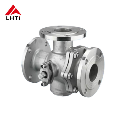 Хорошая цена Трехсторонние титановые шаровые клапаны Gr2 DN 15 класс 150-2500 Фланцы шаровые клапаны для очистки воды онлайн