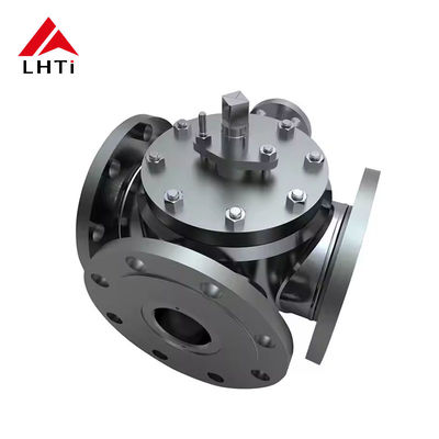 Хорошая цена 6 дюймовый шаровой клапан Титановый 4-угольный шаровый клапан для химической и энергетической промышленности Gr2 Gr5 PN16 PN 25 онлайн